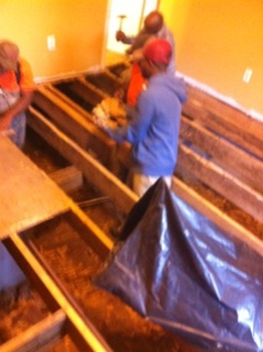 floor being remodeled and restored